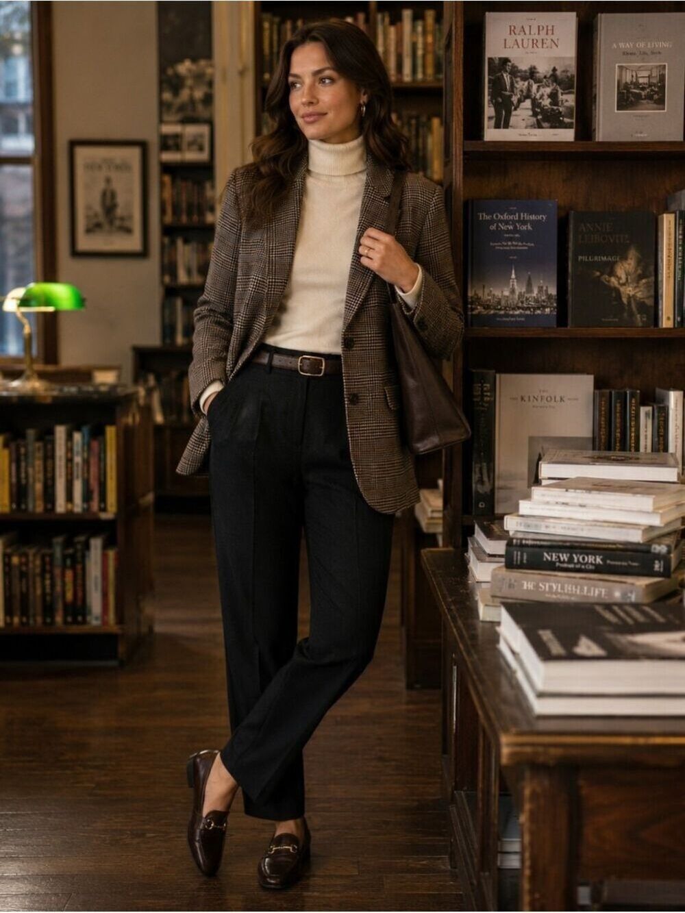 Abercrombie Glen Plaid Blazer Quiet Luxury Old Money Office Chic Medium Petite